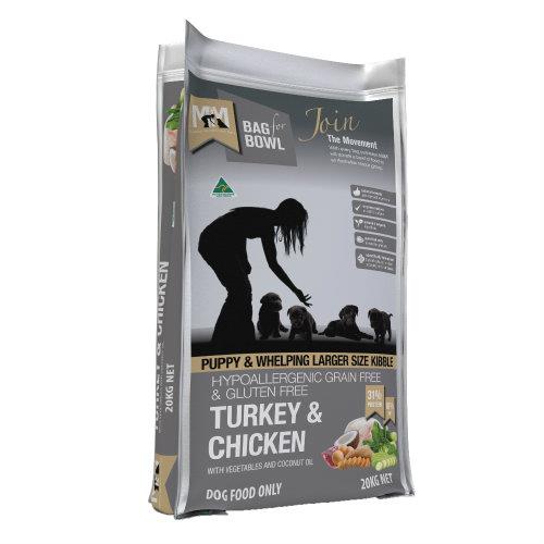 Meals for Mutts Large Kibble Puppy Grain Free Turkey and Chicken 20kg