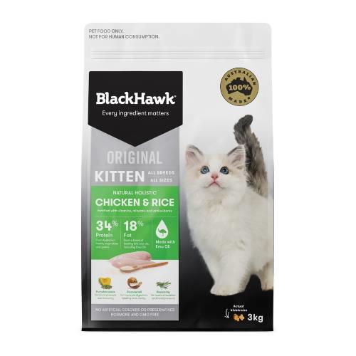 Black Hawk Kitten Original Chicken and Rice 3kg