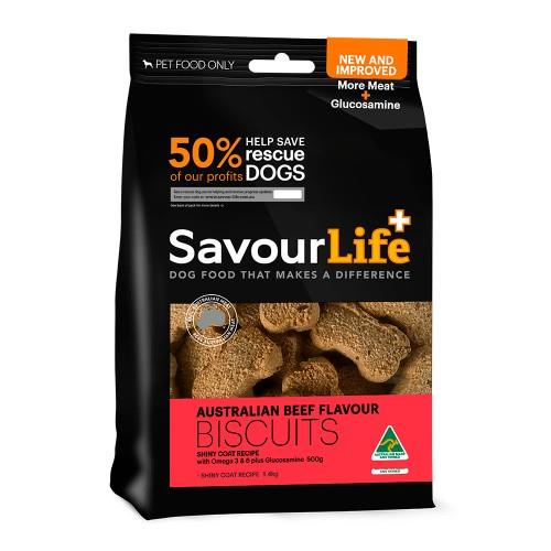 Savour Life Natural Treats Australian Beef Flavour Biscuits 500g
