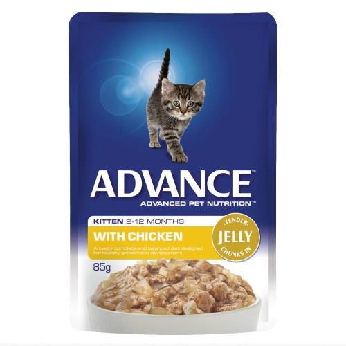 Advance Kitten Chicken in Jelly 12x85g