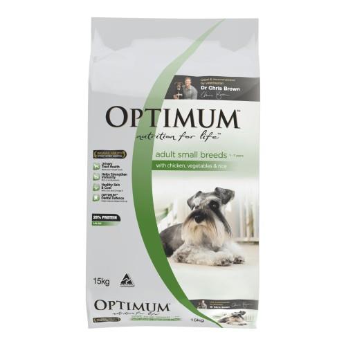 Optimum Adult Small Breed Chicken, Rice and Vegetables 15kg