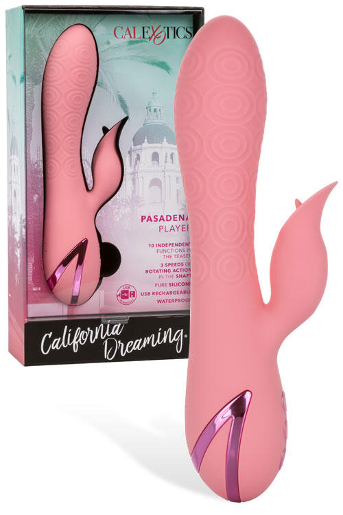 California Exotic Pasadena Player 8.5" Flickering Tongue Rotating Rabbit Vibrator