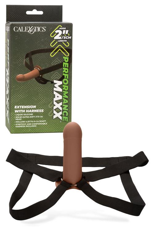 California Exotic Performance Maxx 6.25" Penis Extension Sleeve plus Harness