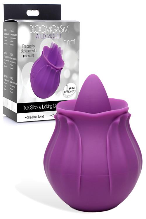 Inmi Bloomgasm Wild Violet 3" Flickering Tongue Clitoral Vibrator