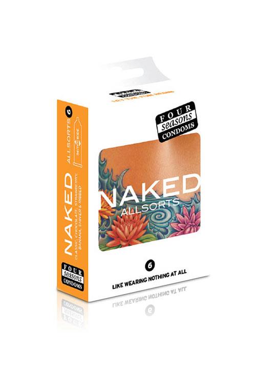 Four Seasons Naked Allsorts Condoms (6 pack)