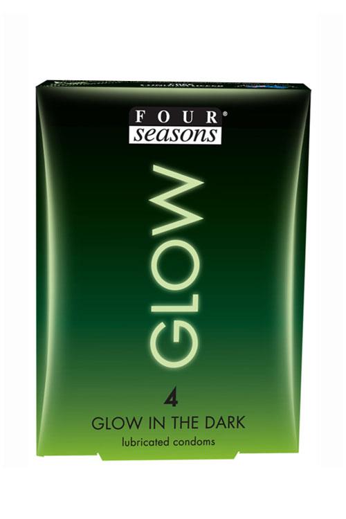 Four Seasons Glow-In-The-Dark Condoms (4 pack)
