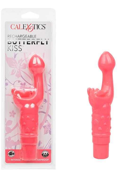 California Exotic Butterfly Kiss 2.75" Mini Rabbit Vibrator with Fluttering Clitoral Teaser