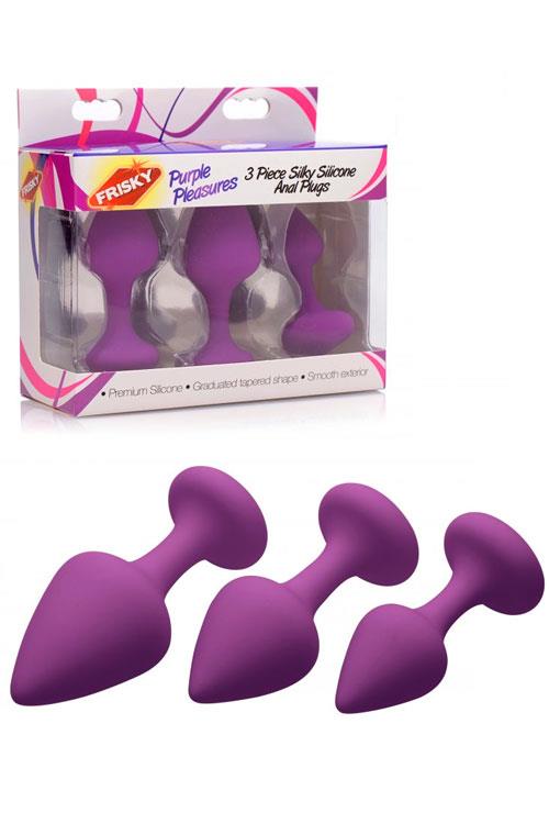 Frisky 3 Piece Beginners' Silicone Anal Plugs