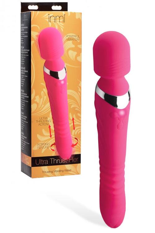 Inmi 10.75" Thrusting Vibrating Double Ended Silicone Wand