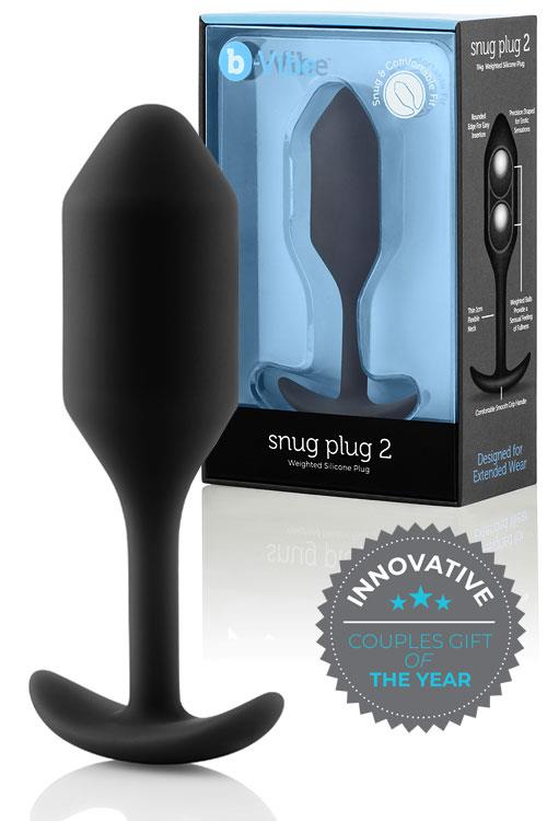 B-Vibe Weighted Silicone 4.3" Snug Butt Plug 2 (114g)