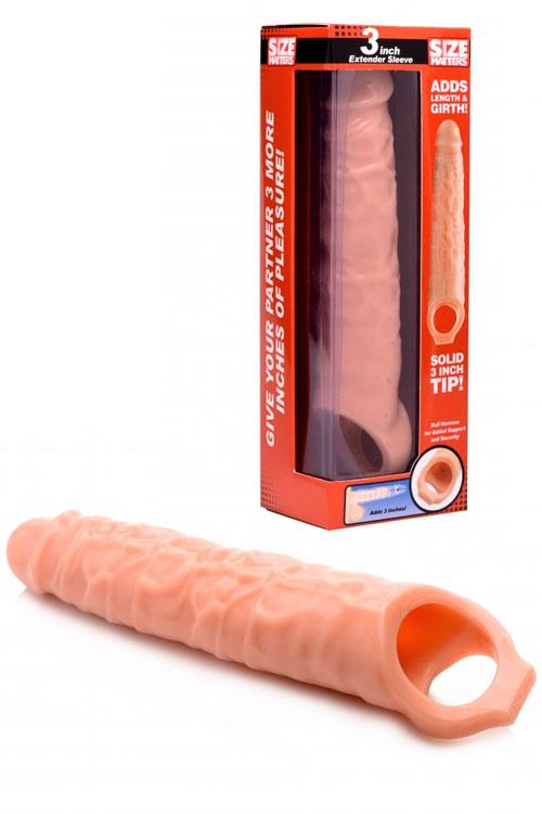 Size Matters 10.5" Penis Extension Sleeve plus Ball Strap