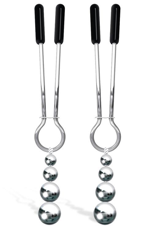 Adam and Eve Weighted Beaded Nipple Clamps