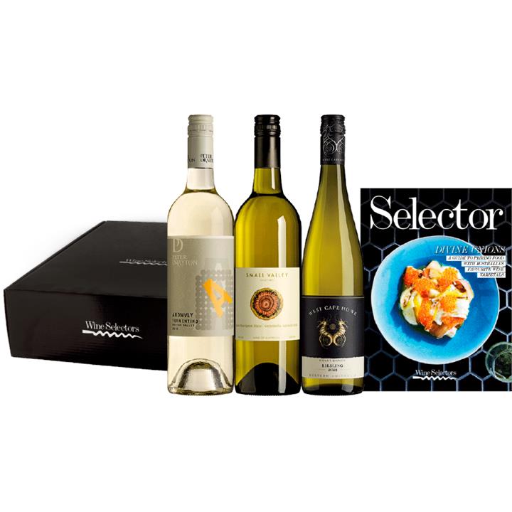 Gourmet Goodness White Gift Pack Plus Selector Recipe Guide, Australia multi-regional Mixed White Wine Pack, Wine Selectors