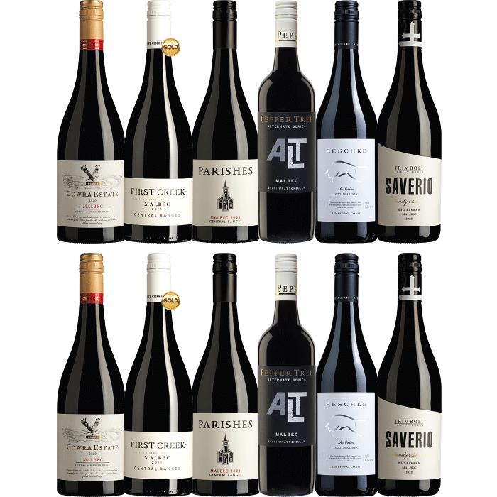 Malbec Moments Dozen, Australia multi-regional Malbec Wine Case, Wine Selectors