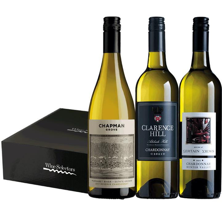 Celebrate With Premium Chardonnay Triple Pack, Australia multi-regional Chardonnay Wine Pack, Wine Selectors