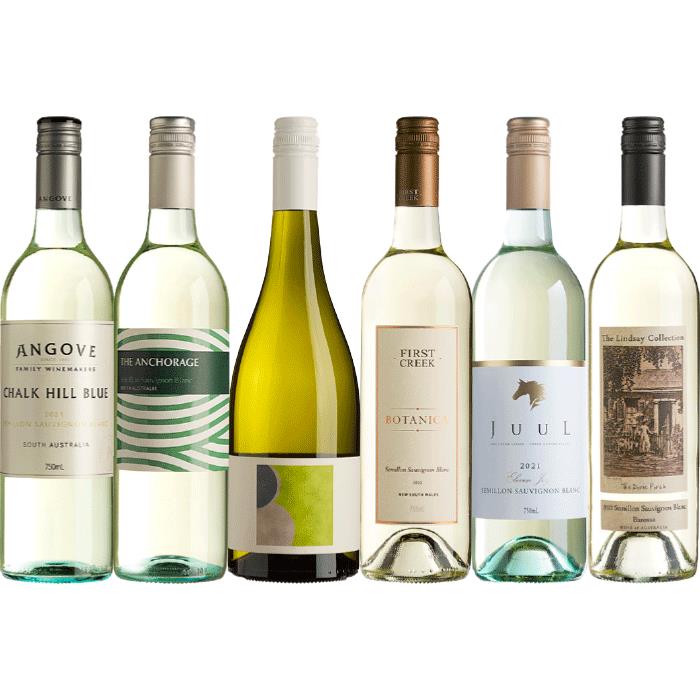 Semillon and Sauvignon Blanc Blends 6-Pack, Australia multi-regional Semillon Blend Wine Pack, Wine Selectors