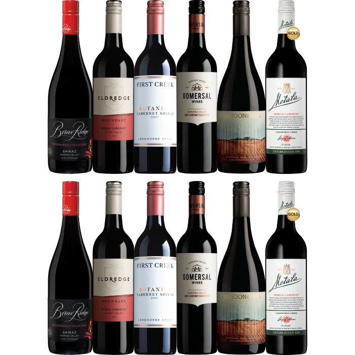 Aussie Favourites Red Dozen, Australia multi-regional Mixed Red Wine Case, Wine Selectors