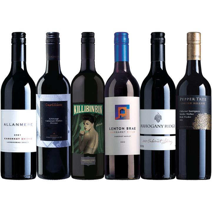Classic Cabernet Blends 6-pack, Australia multi-regional Cabernet Blend Wine Pack, Wine Selectors