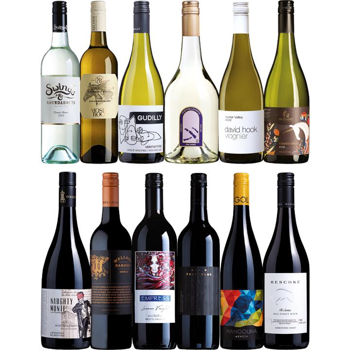 Co-Chair's Corner: Emerging & Classics Mixed Dozen, Australia multi-regional Mixed Red and White Wine Case, Wine Selectors