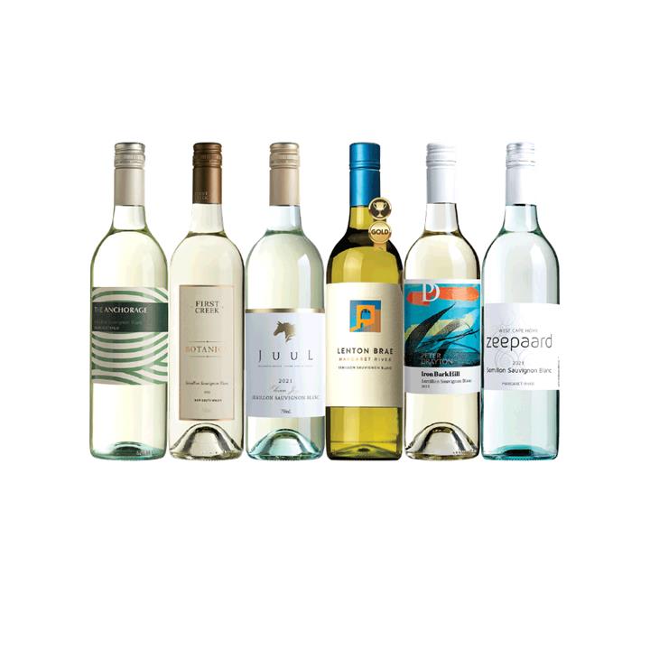 Semillon and Sauvignon Blanc Blends 6-Pack, Australia multi-regional Semillon Blend Wine Pack, Wine Selectors
