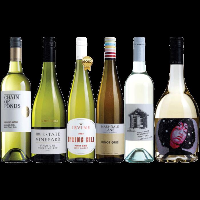Meet the Makers Pinot Gris 6-pack, Australia multi-regional Pinot Gris/Pinot Grigio Wine Pack, Wine Selectors