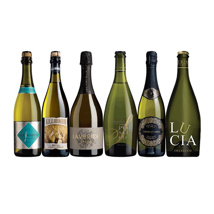 Sparkling And Prosecco Medley 6-Pack, Australia multi-regional Sparkling White Wine Pack, Wine Selectors