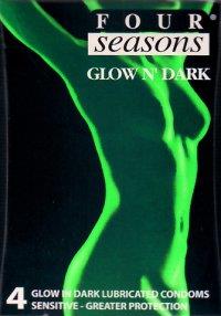 Four Seasons Glow in the Dark Condoms - 4 Pack