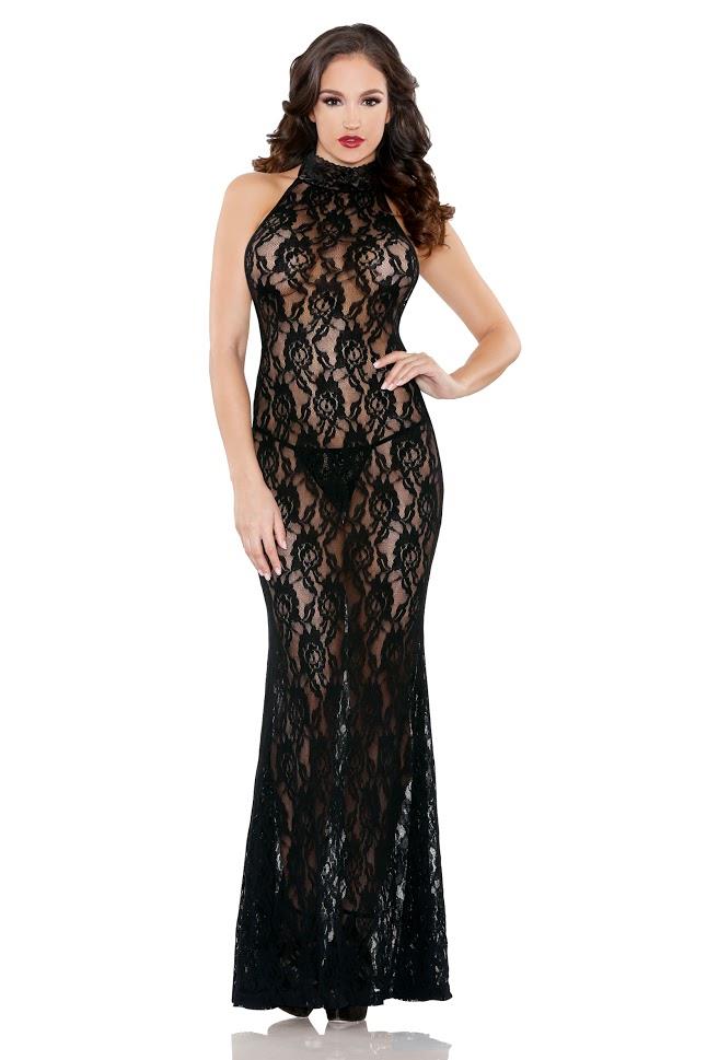 Tease - Coco High Neck Gown with G-String (One Size)