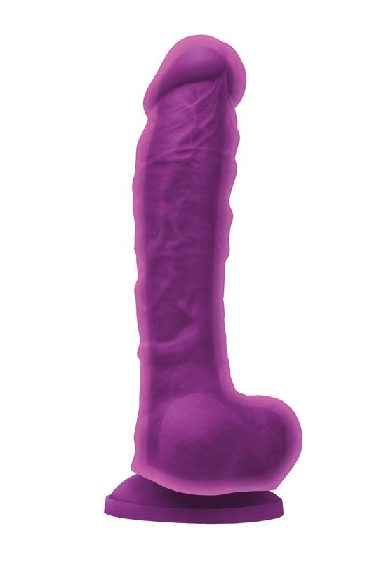 Colours Dual Density Dildo - 8 Inches (Purple)