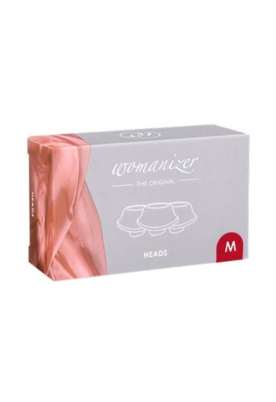 Womanizer Premium/Classic Silicone Heads - Medium Red (3-Pack)