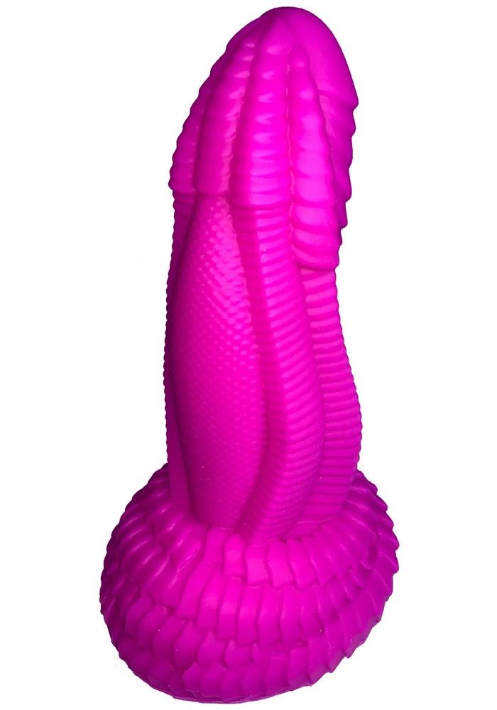 Fantasy Tongue Dildo - 8.5 Inch (Purple)