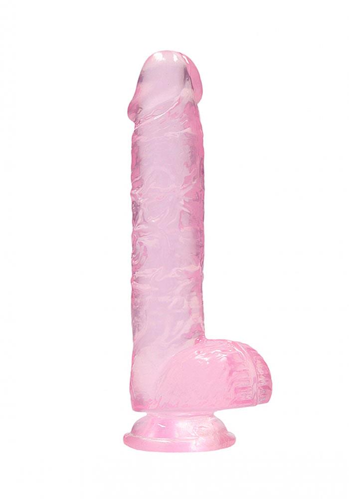 RealRock 6 Inch Realistic Dildo With Balls (Pink)