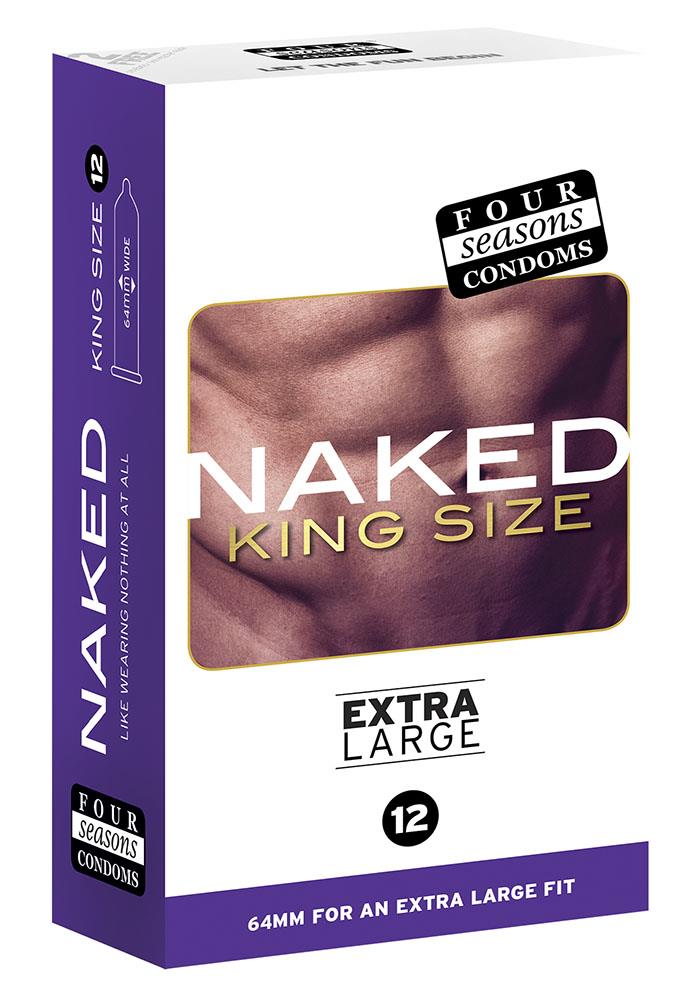Four Seasons Naked King-Sized Condoms - 12 Pack