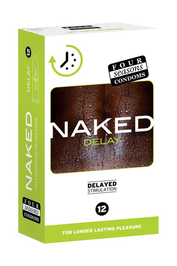 Four Seasons Naked Delay Condoms - 12 Pack