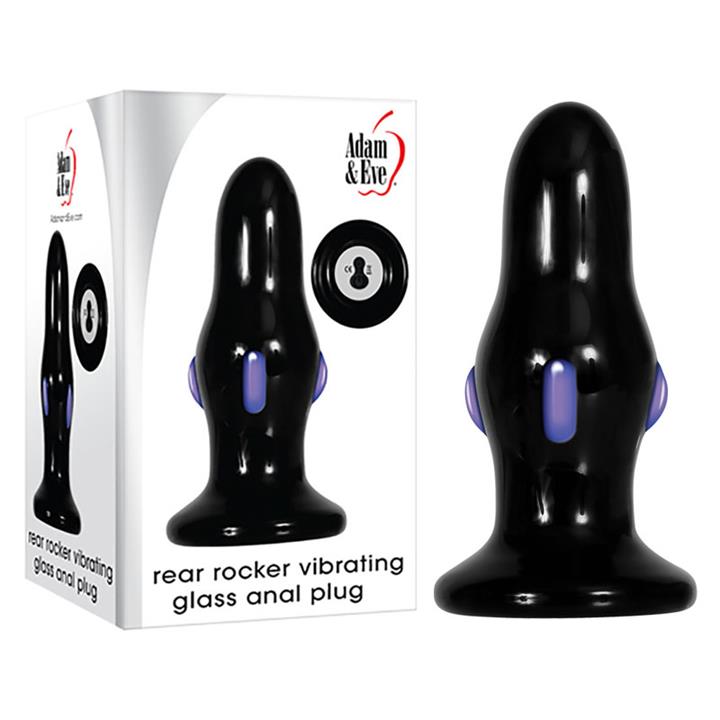 Adam & Eve - Rear Rocker Vibrating Glass Butt Plug