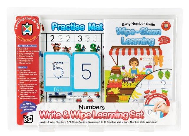Write and Wipe Learning Set Early Numbers
