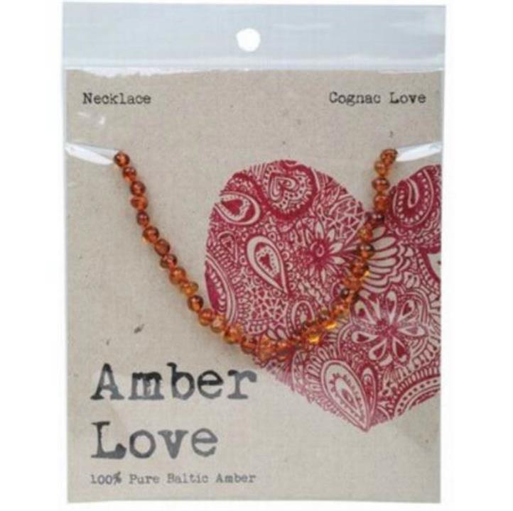 Amber Love Child Necklace Cognac Love