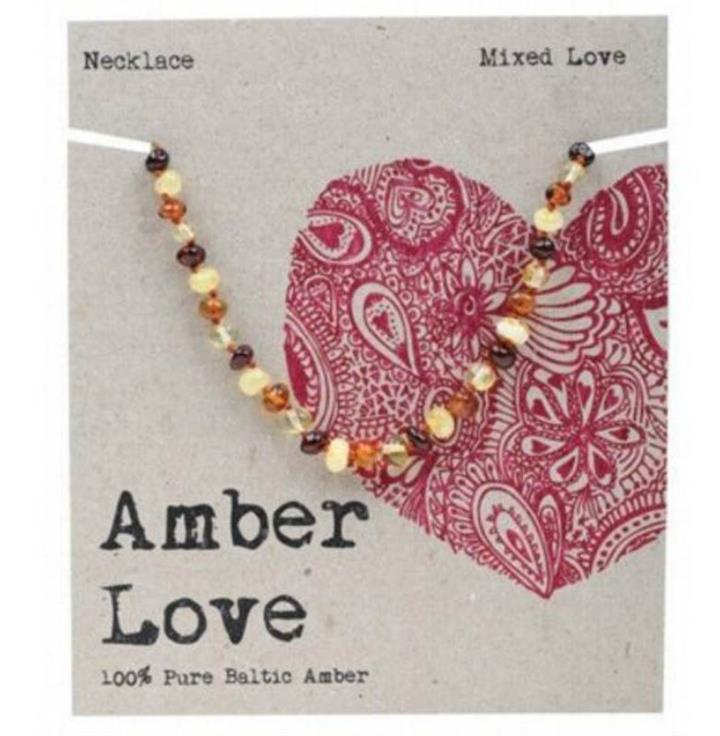 Amber Love Child Necklace Mixed Love