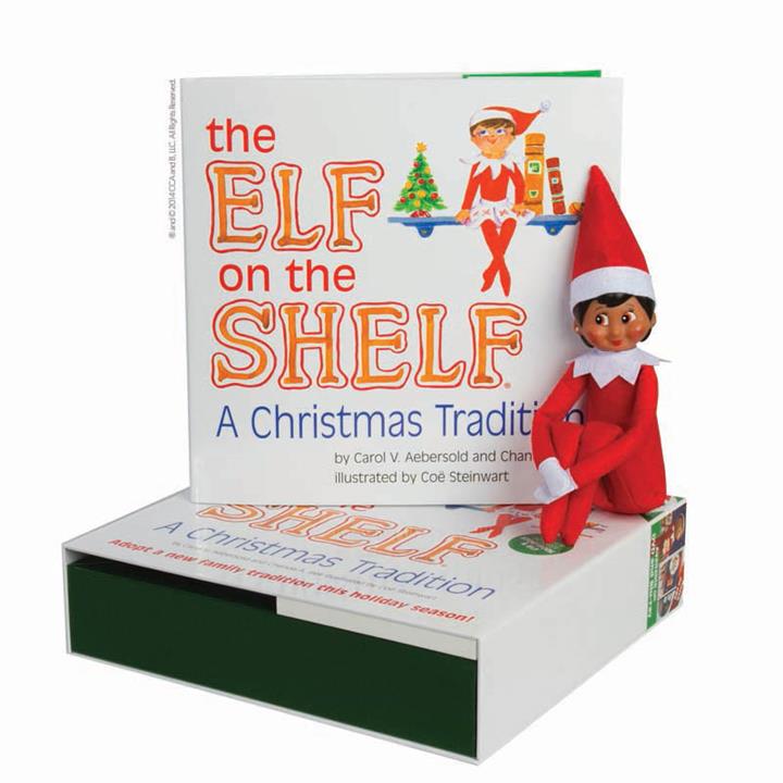 The Elf on the Shelf A Christmas Tradition with Girl Scout Elf brown eyes