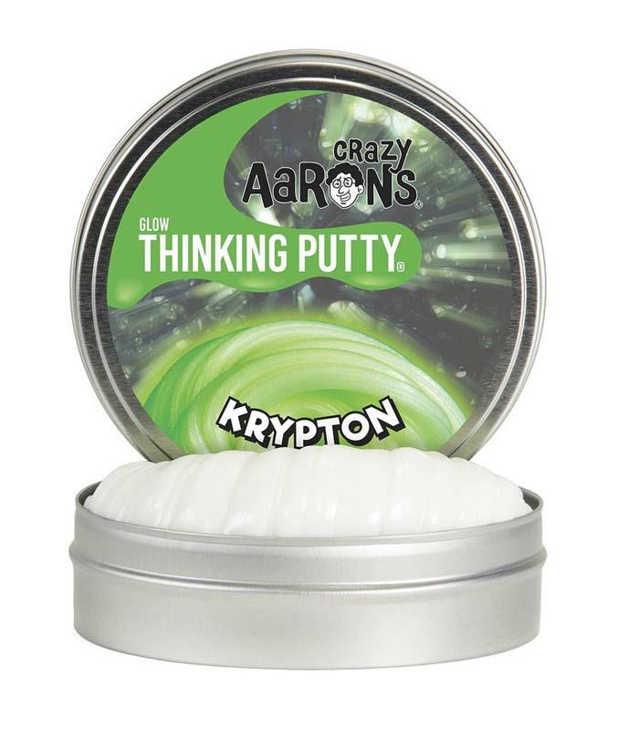 Crazy Aarons Glow Thinking Putty Krypton