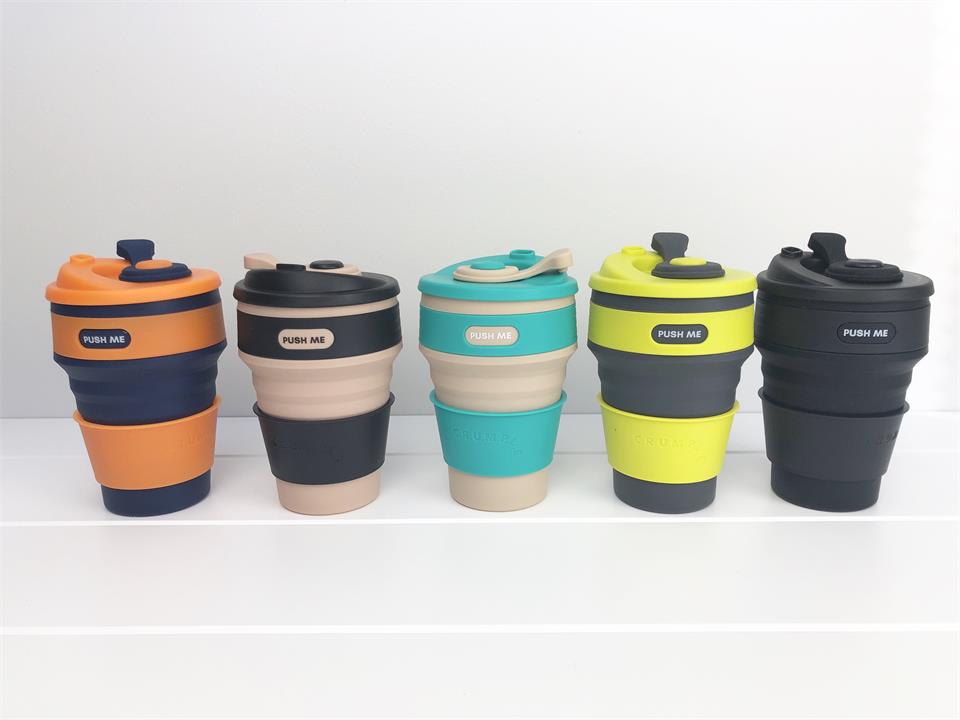 Crumple Collapsible Eco Coffee Cup 350ml