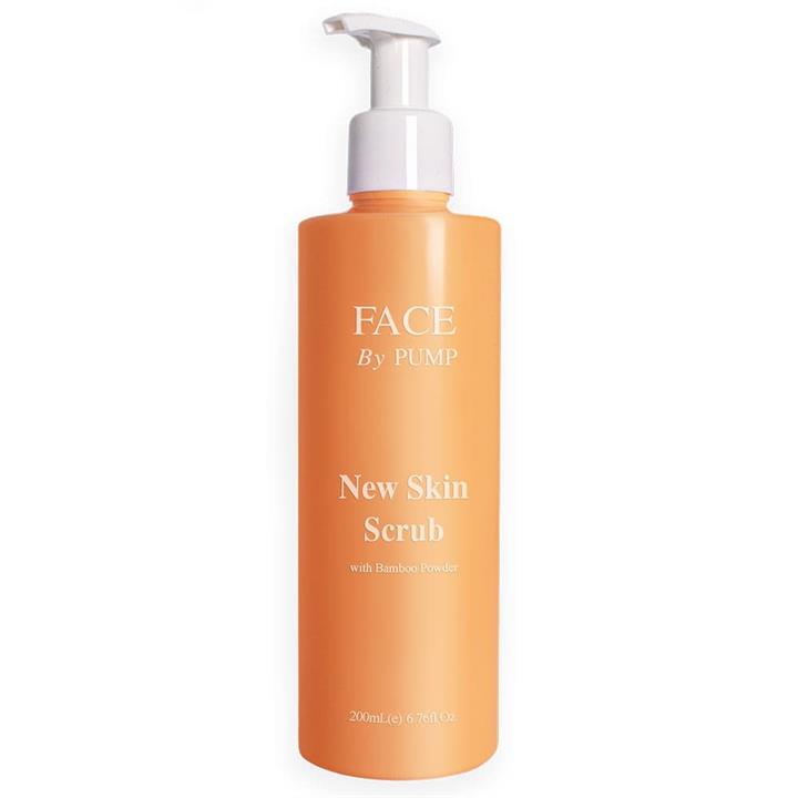 3x Face By Pump New Skin Scrub With Bamboo Powder 200ml
