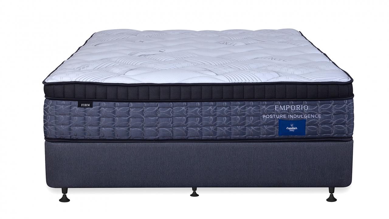 Comfort sleep emporio posture indulgence mattress with matrix 9 ensemble base