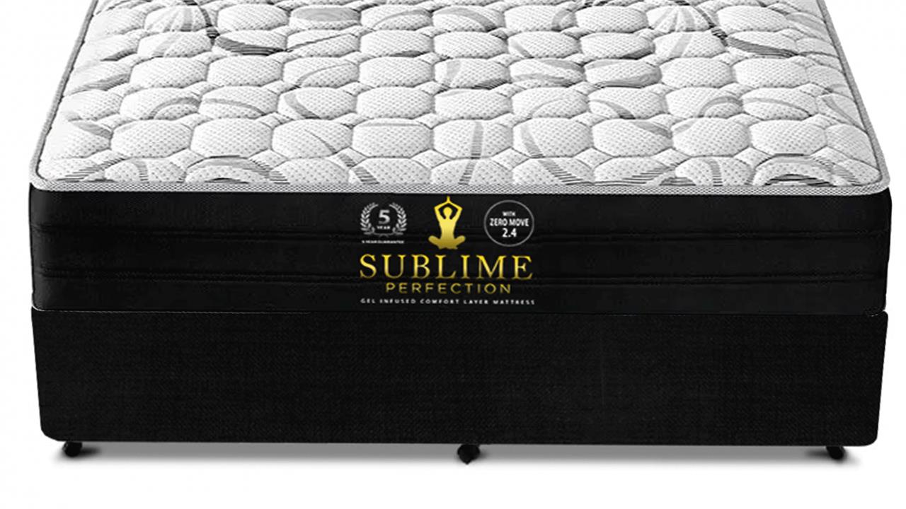 Sublime perfection mk-06 pocket spring firm mattress + ensemble base