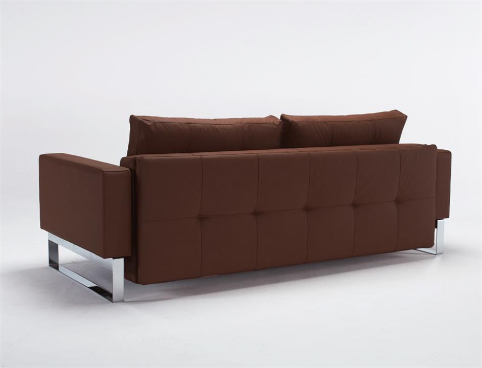 Cassius deluxe dual double sofa bed with chrome legs - innovation living