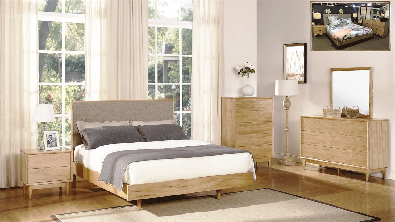Denmark beige bedframe w/ suite