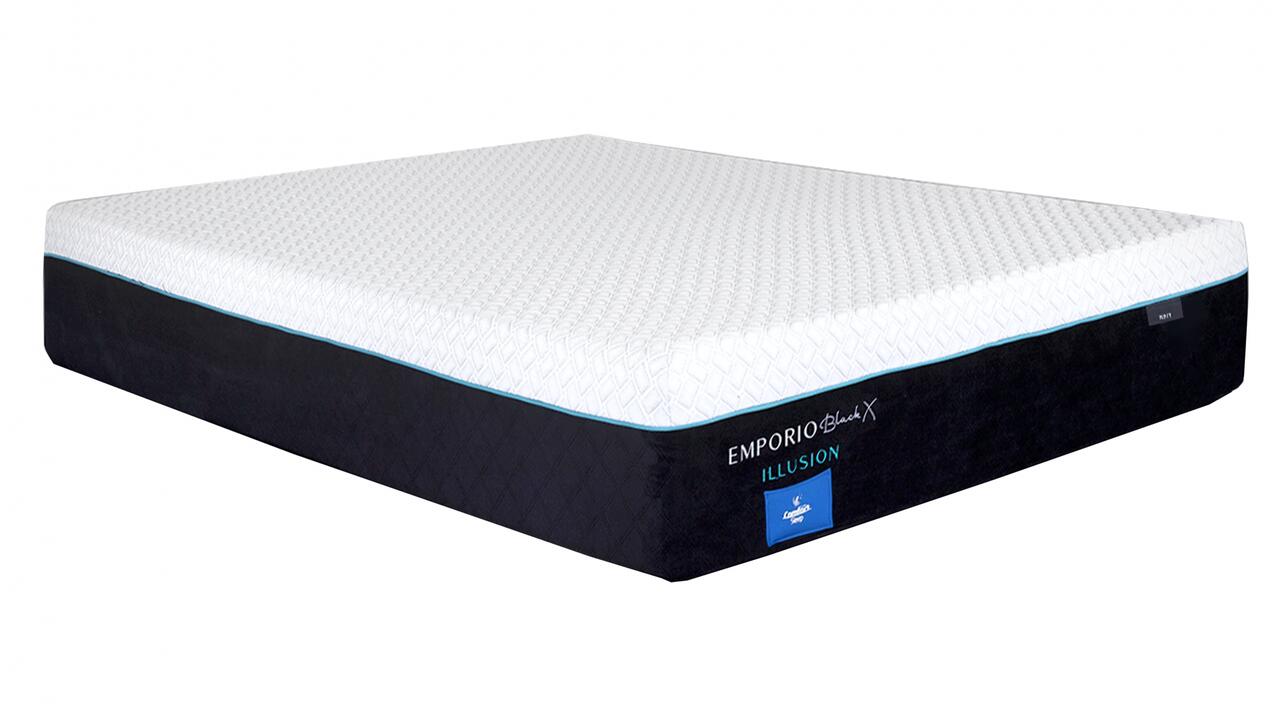 Comfort sleep emporio black x illusion medium mattress - display model
