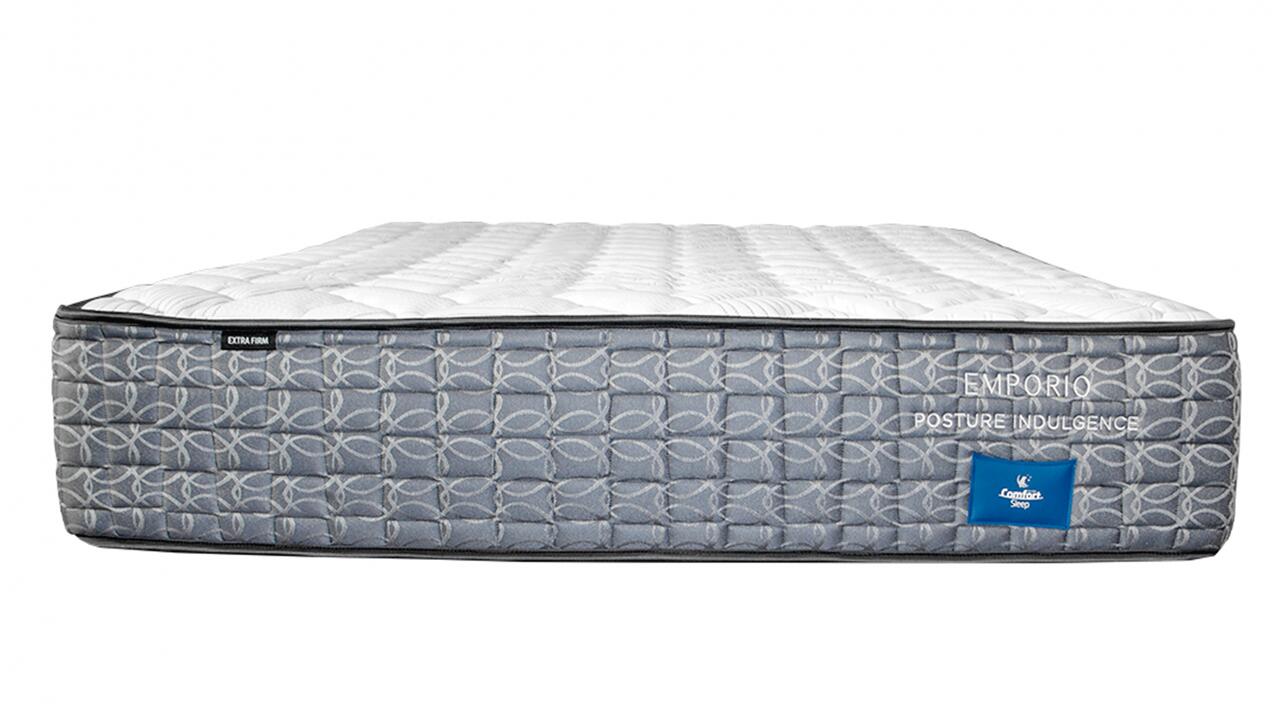 Comfort sleep emporio posture indulgence tight-top extra firm mattress - discounted display model