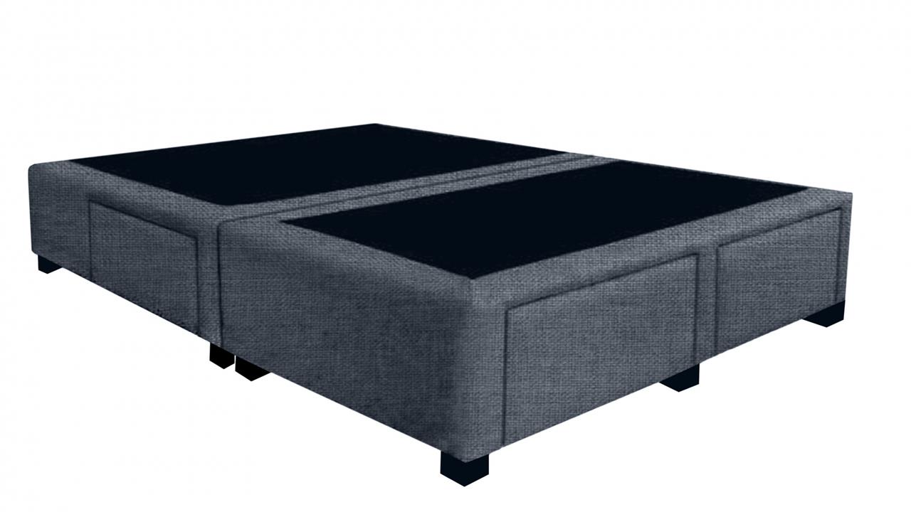 Taylor custom upholstery ensemble bed base with drawers