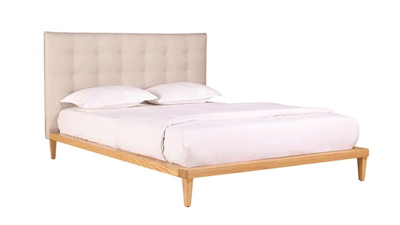 Bondi timber upholstered bed frame